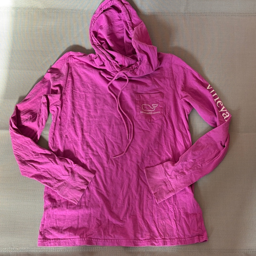 Vineyard Vines Fuchsia wms sz xs Hoodie long sleeve tee shirt